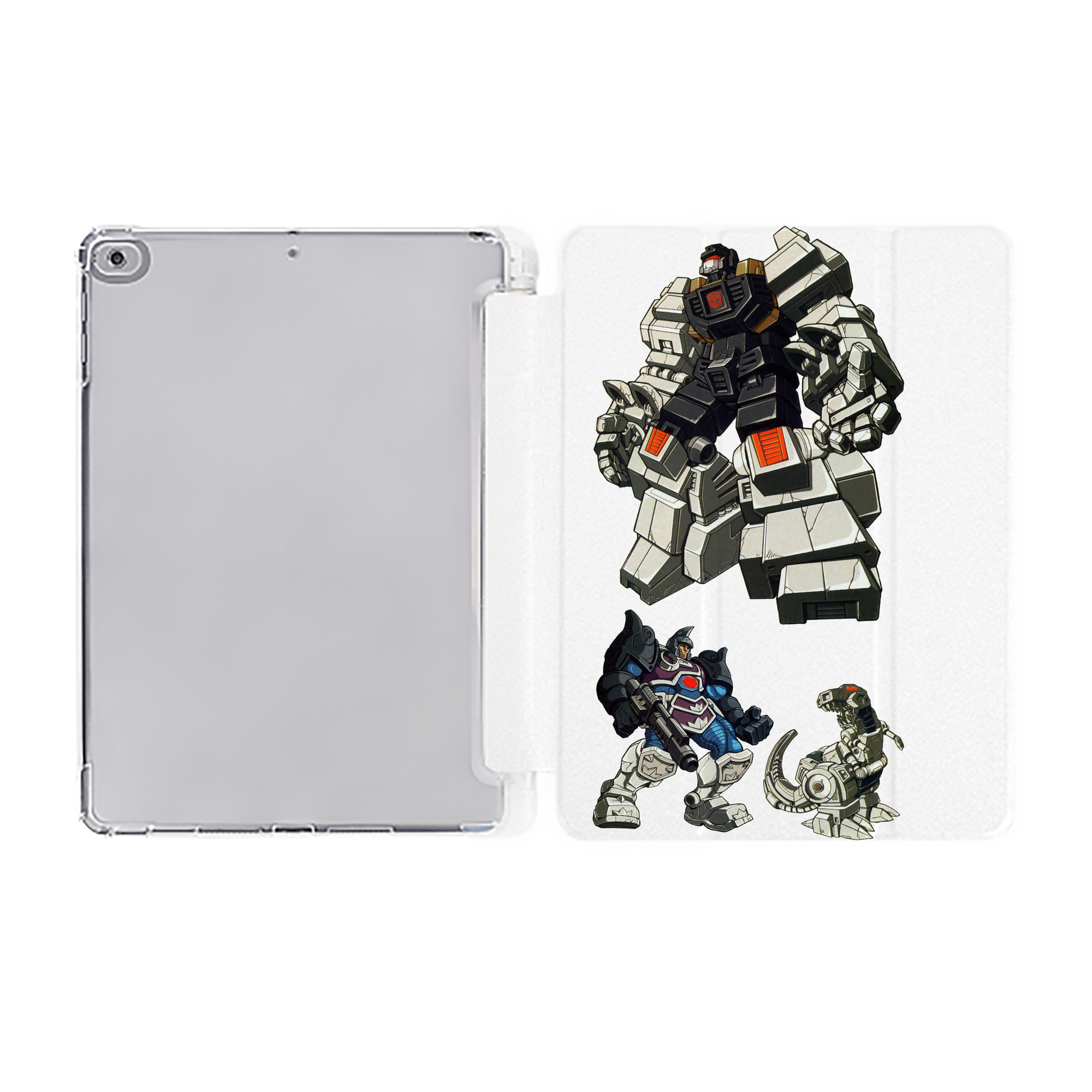 （画像用）  IPad ケース ペン収納付き 三つ折りスタンド PUレザー×シリコン 対応機種9.5/10.5/10.9インチ
